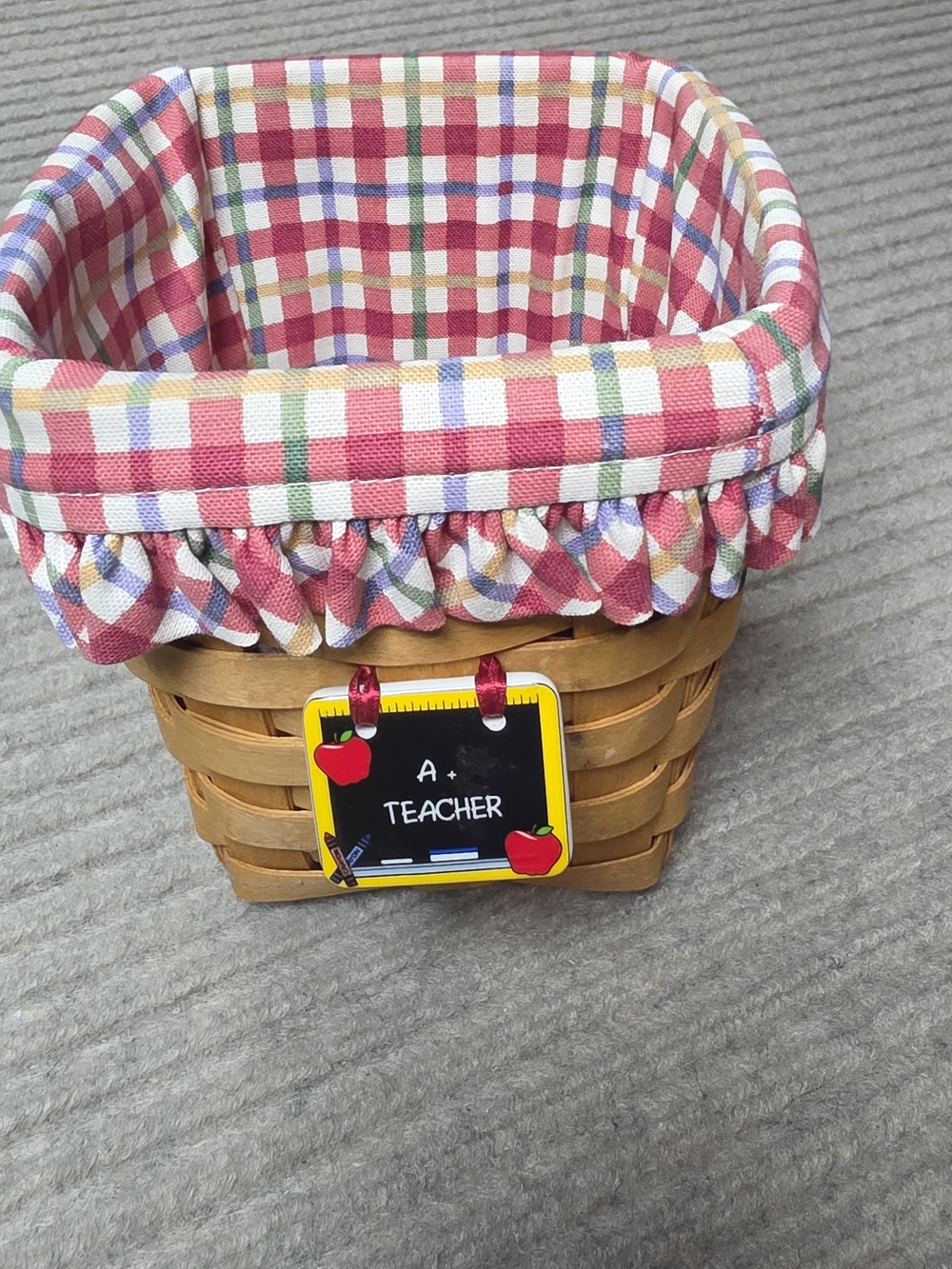 Longaberger Teacher Basket With Liner